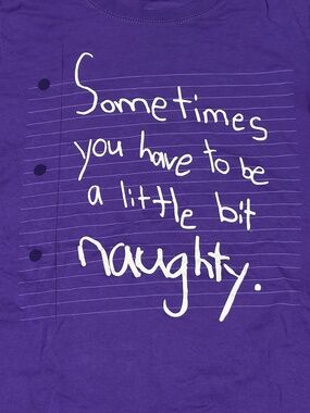 NWOT! Women's Matilda/Broadway Purple Crew Neck T-Shirt-LARGE
